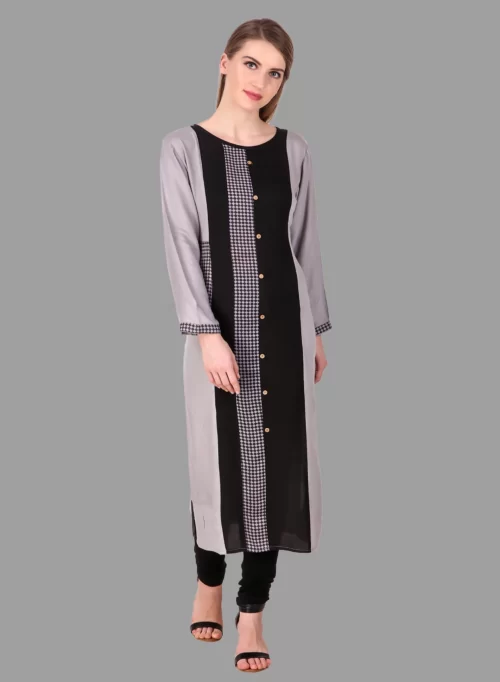 Unique Black & Grey Kurti