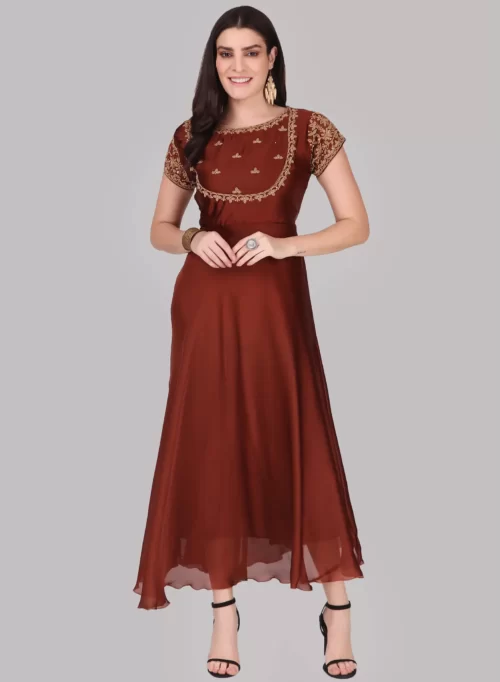 Espresso Designer Fancy Gown