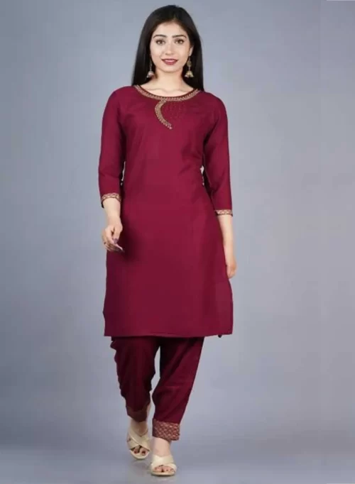 Sanguine Handwork Kurti with Pant