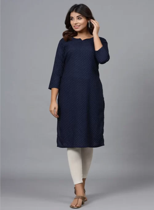 Mirage Printed Straight Kurti