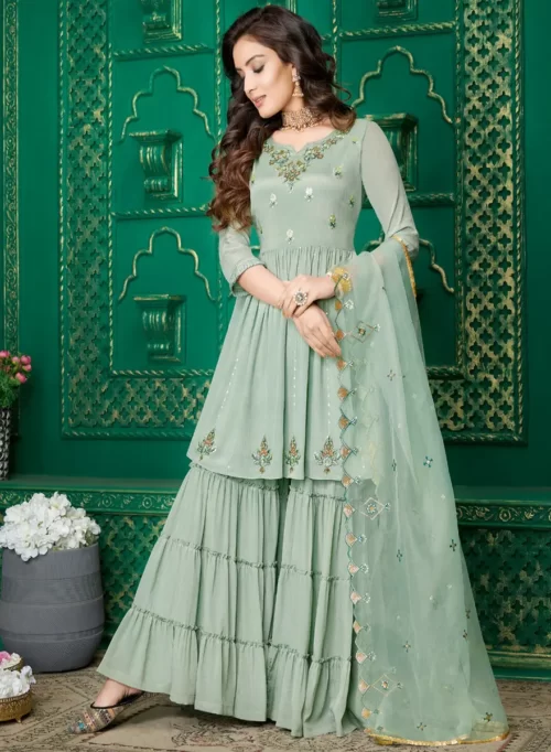 Silver Chalice Premium Top with Bottom & Dupatta